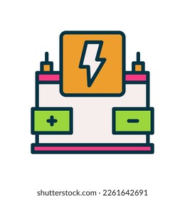 car battery icon for your website, mobile, presentation, and logo design.