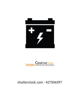 car battery icon.battery icon.vector illustration.