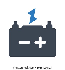 Car Battery Icon.charge,electricity (vector Illustration)