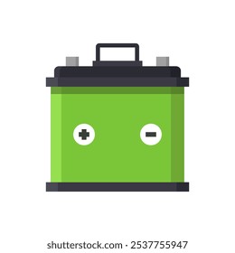 Batería de coche ilustrada en Vector sobre fondo