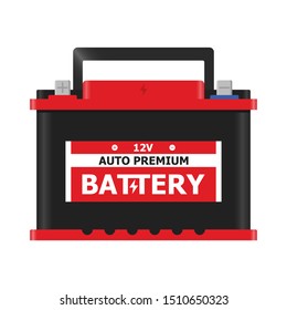 Car Battery Illustration Icon Battery Vector