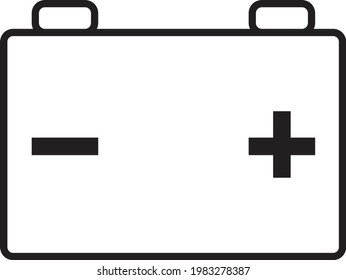 Icono de la batería del coche - vector 