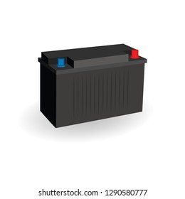 Car Battery Battery Illustration Isolated On Stock Vector (Royalty Free ...