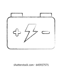 car battery isolated icon