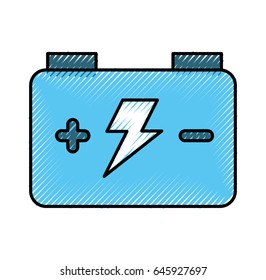 car battery isolated icon