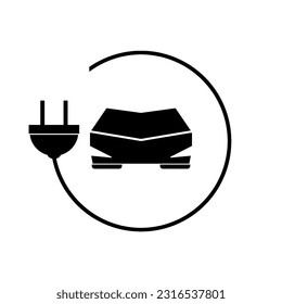 Car battery logo, mobile phone battery icon logo, charging phone icon logo, power or lightning power or electric power icon logo and hybrid car icon 