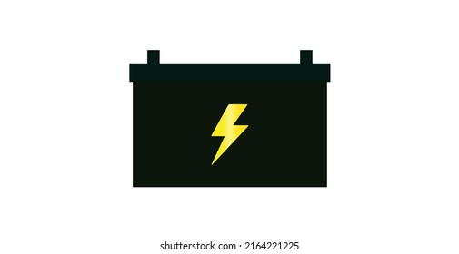 car battery modern flat icon vector illustration isolated on white background. car battery symbol vector eps10.