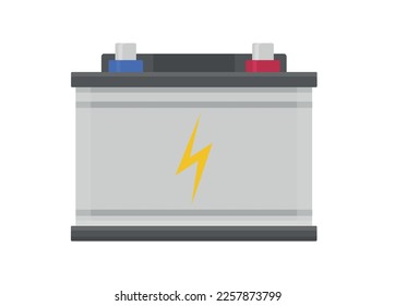 car battery power bank portable electronics vector illustration