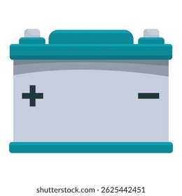 Car battery is supplying electrical power for starting the engine of a vehicle