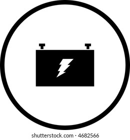 car battery symbol
