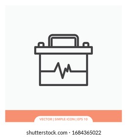 Car battery symbol Icon Vector Illustration