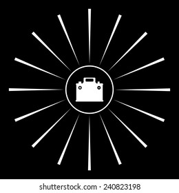 car battery ,  vector, EPS 10