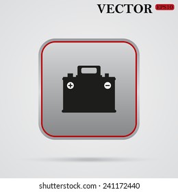 car battery,  vector, EPS 10