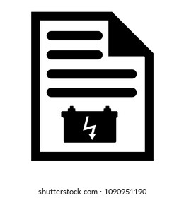 car battery vector icon