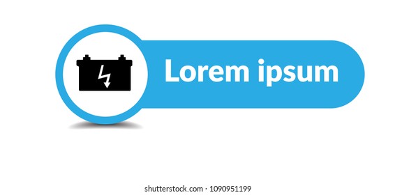 car battery vector icon