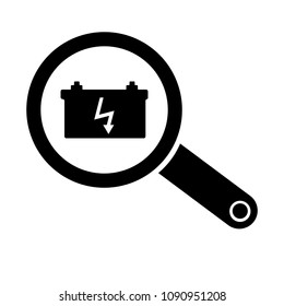 car battery vector icon