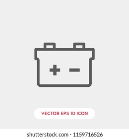 Car battery vector icon