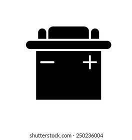 Car battery vector icon