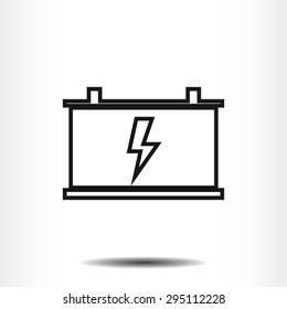 car battery vector icon