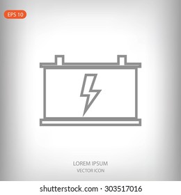car battery vector icon