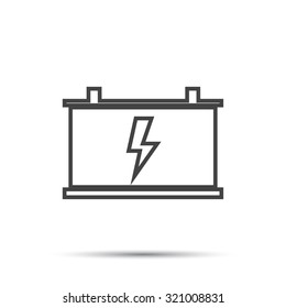 car battery vector icon