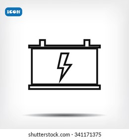 car battery vector icon
