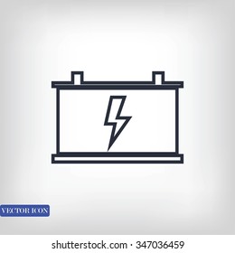 car battery vector icon