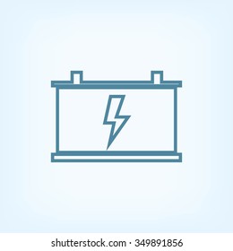 car battery vector icon