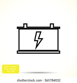 car battery vector icon