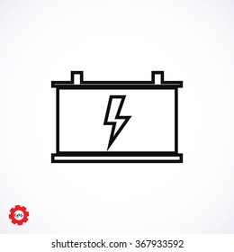 car battery vector icon