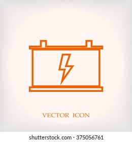 car battery vector icon