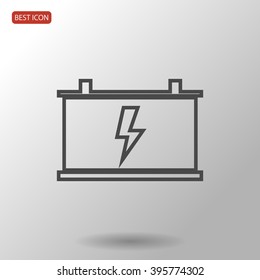 car battery vector icon