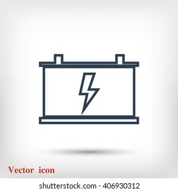 car battery vector icon