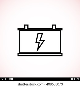 car battery vector icon