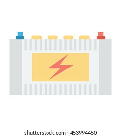 Car Battery Vector Icon