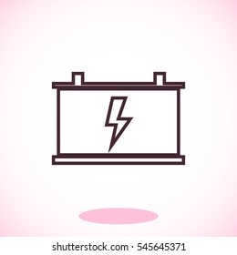 car battery vector icon