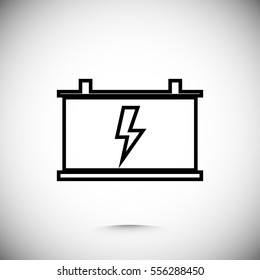 car battery vector icon