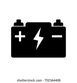 Car battery vector icon.
