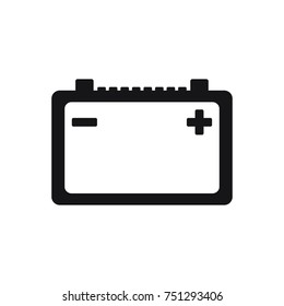 car battery vector icon, battery icon 