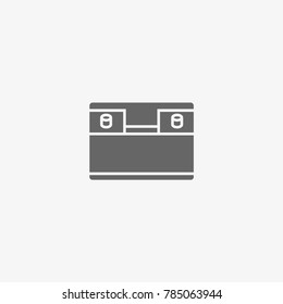 car battery vector icon