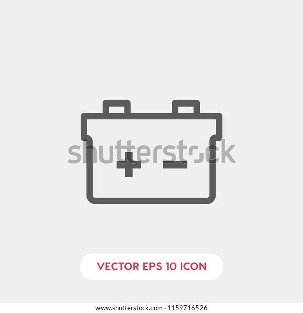 Car battery vector\
icon