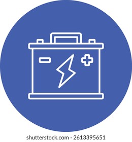 Car Battery vector icon. Can be used for printing, mobile and web applications.