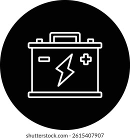 Car Battery vector icon. Can be used for printing, mobile and web applications.