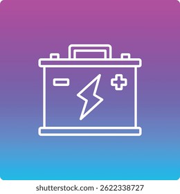 Car Battery vector icon. Can be used for printing, mobile and web applications.