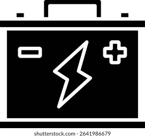 Car Battery vector icon. Can be used for printing, mobile and web applications.