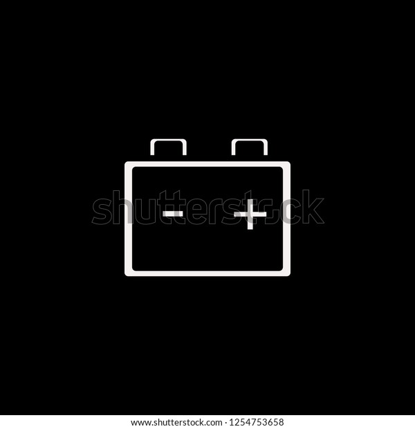 car battery vector icon. flat\
car battery design. car battery illustration for graphic\
