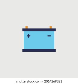 energía del icono del vector de la batería del coche