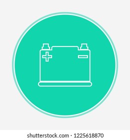 Car battery vector icon sign symbol