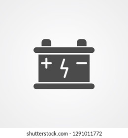 Car battery vector icon sign symbol