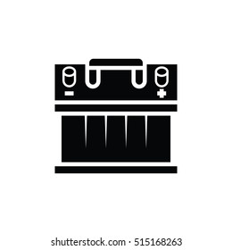 Car battery. vector illustration icon